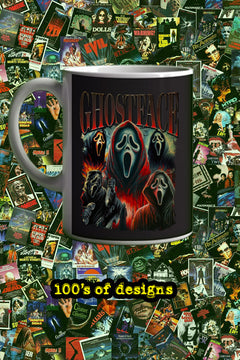 Halloween Ghostface 11oz Mug | Horror Film Lover Gift | Ghostface Design | Horror Movie Mug