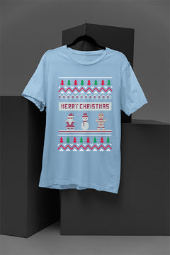 UGLY Retro Holiday Trio | Vintage Santa Snowman Gingerbread Man Christmas Tee