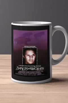 Dances with Wolves 11oz Mug featuring Kevin Costner | Film Memorabilia Ethnic Design