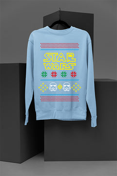 UGLY Galactic Festivities Star Wars Logo & Storm Troopers Sweatshirt | Christmas | Star Wars Era