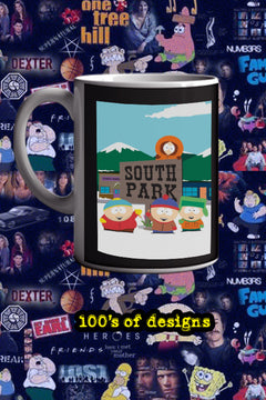 South Park 11oz Mug featuring Stan and Kyle Design | TV Show South Park Merchandise | Cartoon Character Coffee Cup