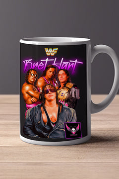 BRET HART 11oz Mug featuring Pro Wrestling Legend BRET HART | Collector's Edition | Stylish Design | Wrestling Fan Gift