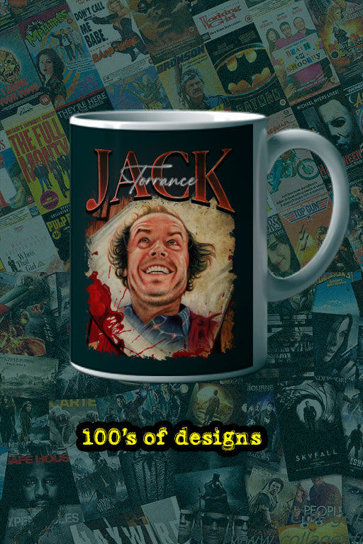 Halloween Jack Torrance 11oz Mug | Horror Film Cup | Scary Movie Merchandise | Creepy Movie Poster Design | Horror Fan Gift