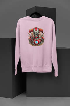 Iron Man Skull Armor Sweatshirt | Marvel Comics Inspired Jumper | Superhero Skull Design Shirt