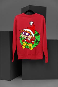 UGLY Retro Rugrats Chuckie Christmas Sweatshirt | 90s Cartoon Character | Vintage Ugly