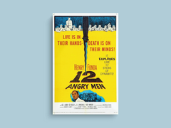 12 Angry Men Canvas Print | Classic Film Decor | Henry Fonda Wall Art | Movie Memorabilia Print | Film Lover Gift