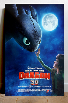 How to Train Your Dragon | Hiccup Haddock Gloss Poster | Film Fan Gift Idea | Movie Memorabilia | Viking Dragon Design | Kids Room Decor