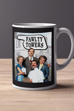 Fawlty Towers 11oz Mug | Fawlty Towers Poster Design | John Cleese Gift | TV Show Fan Mug