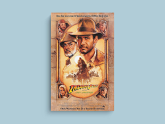 Indiana Jones and the Last Crusade Canvas Print Sean Connery | Film Art Decor