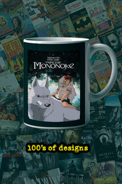 Princess Mononoke 11oz Mug | Film Memorabilia | Princess Mononoke Design | Ashitaka Mug