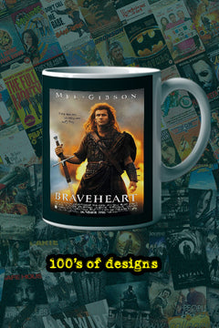 Braveheart 11oz Mug Poster Mel Gibson|Film Memorabilia Braveheart Design