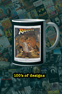 Raiders of the lost ark 11oz Mug | Film | Harrison Ford | Vintage Poster Design