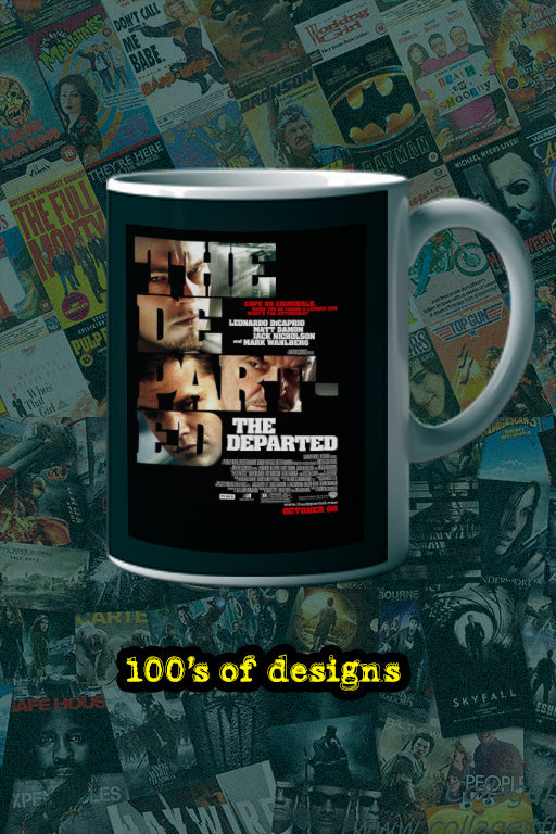 The Departed 11oz Mug Leonardo DiCaprio Matt Damon | Film Memorabilia The Departed Design