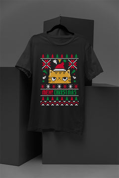 UGLY Meh! Christmas Cat | Vintage Christmas | Retro Era | Festive Feline | Quir