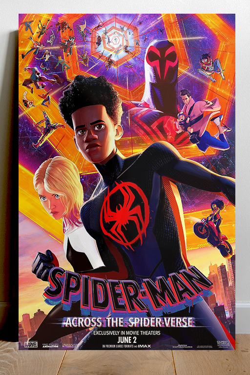 Spiderman Across The Spider-Verse - Miles Morales Premium Gloss Poster | Film Memorabilia | Spiderman Across The Spider-Verse Design | Unique Wall Art