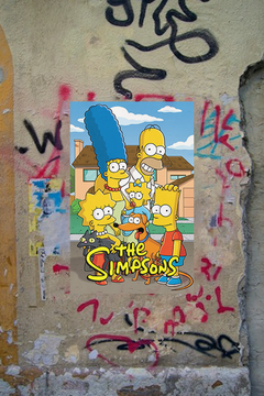 The Simpsons Homer Simpson Premium Gloss Poster | TV Show Fan Art Print | Decor for Pop Culture Nerds