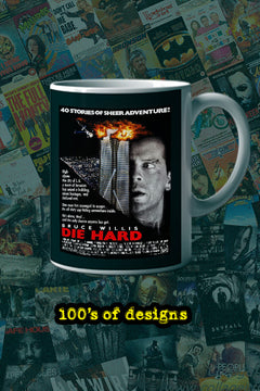 Die Hard 11oz Mug - Bruce Willis | Film Memorabilia | Coffee Cup Gift | Movie Collectible | Unique Design