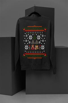 Zelda's Festive Hyrule Adventure Sweatshirt | Link | Triforce | Christmas