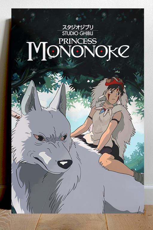 Princess Mononoke Gloss 24x36 inch Poster | Studio Ghibli | Film Fan Gift | Anime Wall Art | Japanese Animation Print