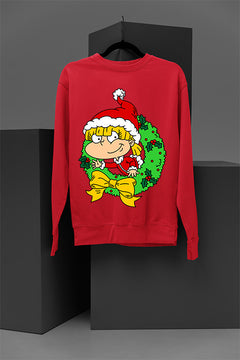 UGLY Angelica's Festive Fusion | Retro Rugrats Angelica | Christmas Ugly Sweatshirt