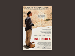 Incendies Canvas Print | War Drama Film | Denis Villeneuve | Middle East | Family Secrets | Intense Mystery | Large Wall Art.