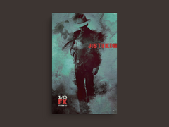 Justified Canvas Print | Timothy Olyphant | TV Show Artwork Poster Decor