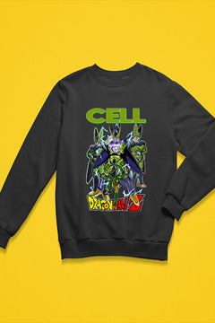 Cell Unleashed Power Sweatshirt | Dragon Ball Z Anime Sweatshirt | Villain Saga Shirt | Saiyan Sweater