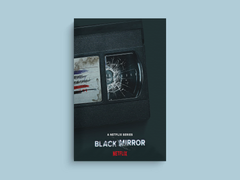 Black Mirror Canvas Print | Dark Sci-Fi TV Show Design | Featuring Lead Actor's Name