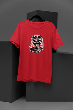 "Cobra Kai Korean Logo Inspired T-shirt | Classic 80s Style | Retro Karate Kid Att