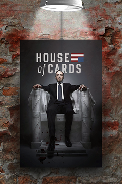 House of Cards Kevin Spacey Premium Gloss Poster | TV Show Design Frank Underwood Etsy Shopify Art Print