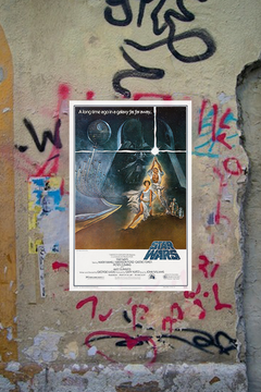 Star Wars A New Hope Poster | Luke Skywalker Wall Art | Film Memorabilia