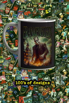 Halloween Frankenstein 11oz Mug | Classic Horror Film Poster Design