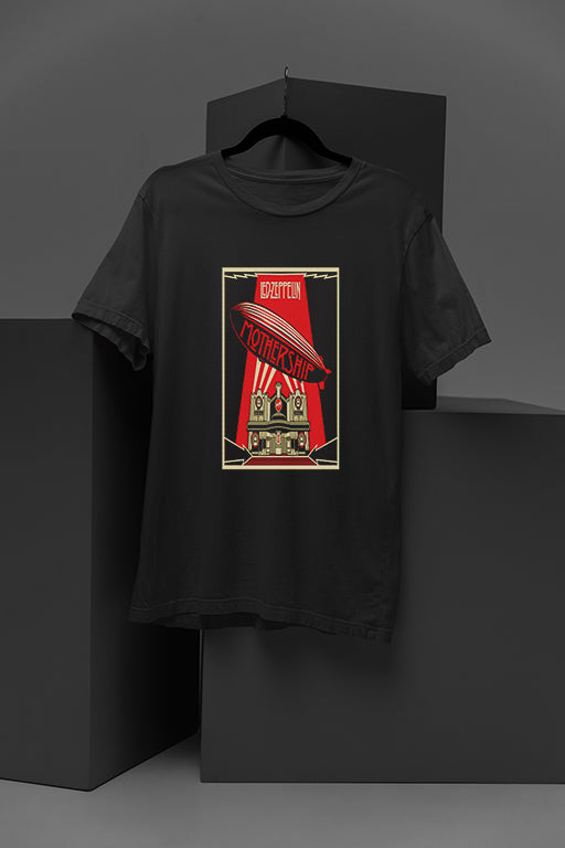 Led Zeppelin MotherShip Vintage Rock Band Tee | Tribute to Iconic Zeppelin Era | Classic 70s Rock Style | Retro Graphic Tee Inspired by Led Zeppelin's MotherShip Album Cover