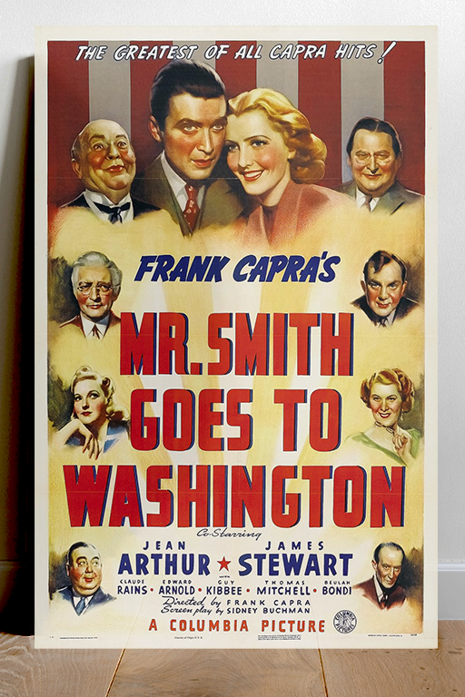 Mr. Smith Goes to Washington Poster - James Stewart | Vintage Movie Art Print | Film Fan Decor - SEO Optimized