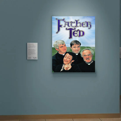 Father Ted Canvas Print featuring Dermot Morgan | Hilarious Comedy TV Show Wall Art | Home Decor for Father Ted Fans