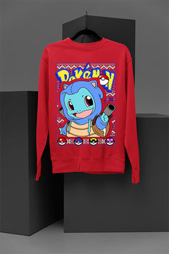 UGLY Christmas Squirtle Pokemon Sweatshirt | Festive Ugly Design | Retro Nostalg