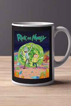 Rick and Morty 11oz Mug | TV Show | Poster Design | Rick and Mortyisode | eCommerce | Etsy | Shopify | Mug | Gift for Fans | Animation | Comedy | Wubba Lubba Dub Dub