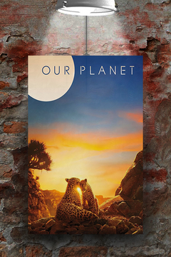 Our Planet David Attenborough Premium Gloss Poster | TV Show Design | Wildlife Photography | Earth Conservation Art