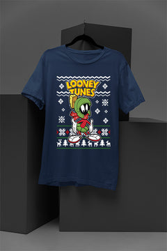 UGLY Marvin The Martian Christmas T-Shirt | Looney Tunes | Retro Sci-Fi | Space Age