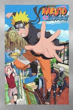 Naruto Shipuuden Gloss Poster Featuring Naruto Uzumaki | Anime Poster | TV Show Art Print | Fan Art Print | Home Decor | Wall Art Print