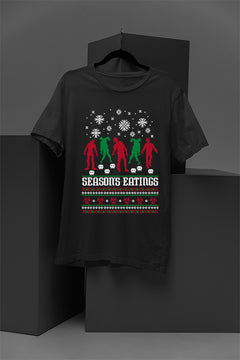 UGLY Festive Zombies Feasting | Christmas Horror Apparel | Undead Merry Madness | Retro Apocalypse Fashion