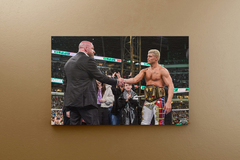 Wrestlemania 40 Canvas Print | Triple H And Cody Rhodes Undisputed Design | Wrestling Art Decor | Sport Entertainment Memorabilia | Wrestlemania 40 Collectible Poster