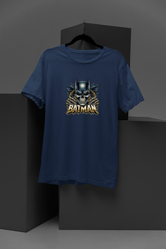 "Gotham's Dark Knight Inked Skull T-Shirt | Batman Skull graphic tee"