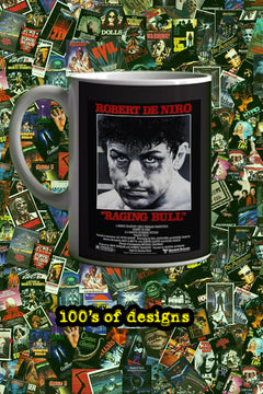 Raging Bull 11oz Mug | Film Memorabilia Raging Bull Design | Robert De Niro Mug