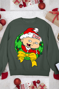 UGLY Retro Rugrats Lil Christmas Sweatshirt | 90s Cartoon | Holiday Ugly Design