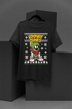 UGLY Marvin The Martian Christmas T-Shirt | Looney Tunes | Retro Sci-Fi | Space Age