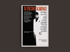 Scarface Canvas Print | Al Pacino | Film Scarface Wall Art Decor Movie Poster Artwork Vintage Gift Idea Home Decoration - Shopify & Etsy SEO Friendly