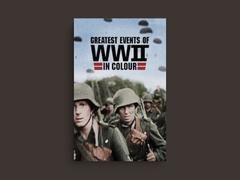 Greatest Events of WWII in Colour Canvas Print | Historical TV Show Design | World War II | Military Decor | [Lead Actor's Name]