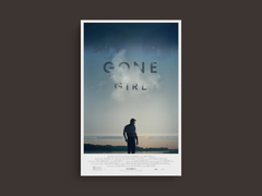 Gone Girl Canvas Print | Film Design | Ben Affleck Gone Girl Art | Movie Poster Decor