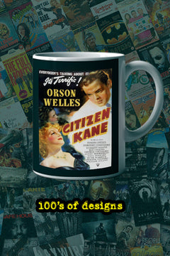 Citizen Kane 11oz Mug Poster Vintage Film Memorabilia Orson Welles Coffee Cup Collectible Art Hollywood Classic | Film Memorabilia | Citizen Kane Design